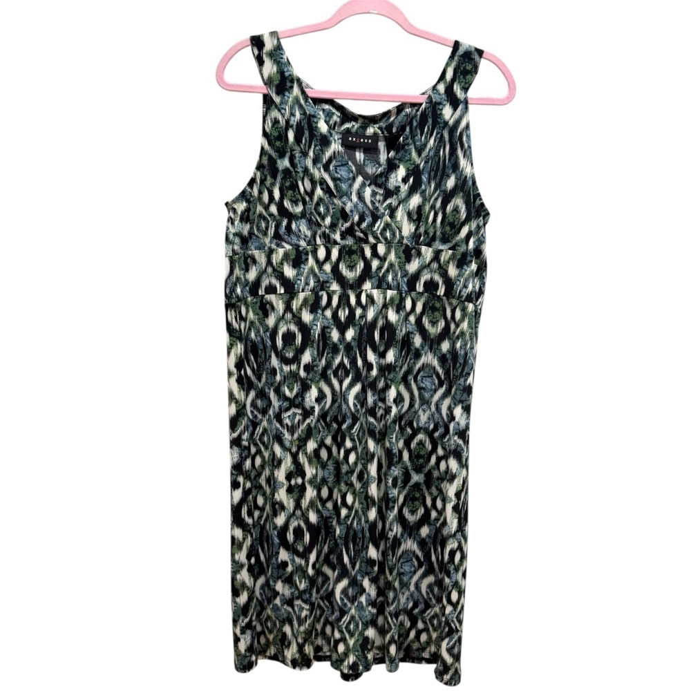 Axcess geometrical printed dress Large